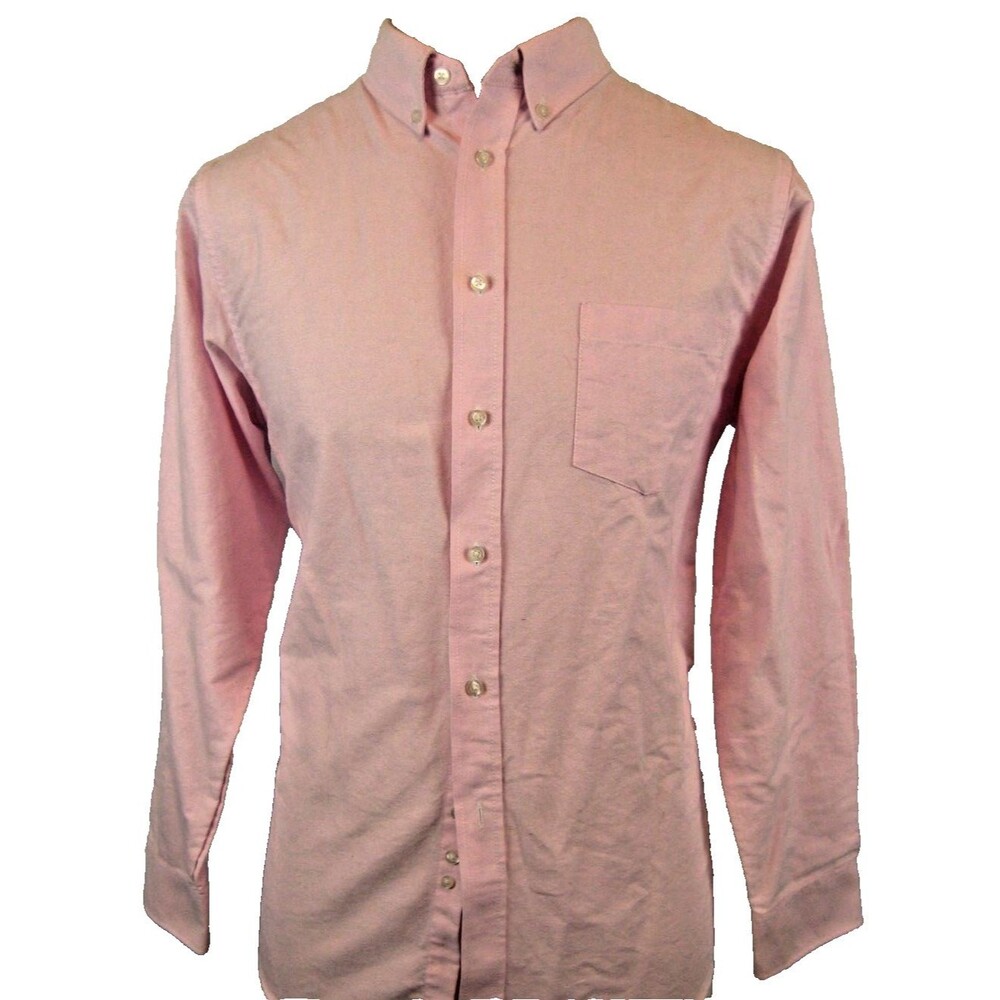 Womens IZOD Pink Cotton Blend LS Casual Shirt Top Blouse sz 20